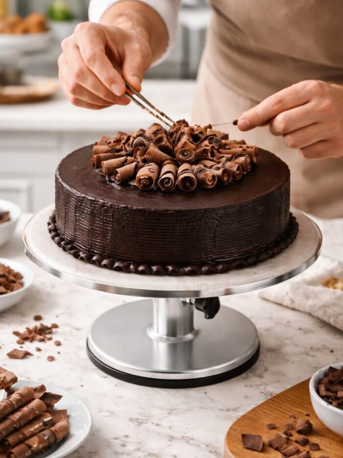 Cake Turn Table with Height Adjustment
