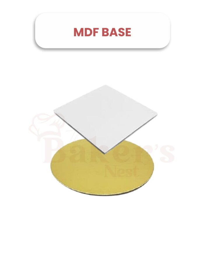 MDF Bases – White Square & Gold Circle