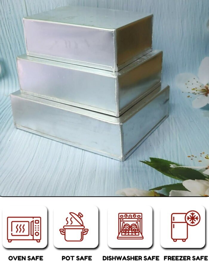 Rectangular Cake Tins – Metal ( 2.5 inch )