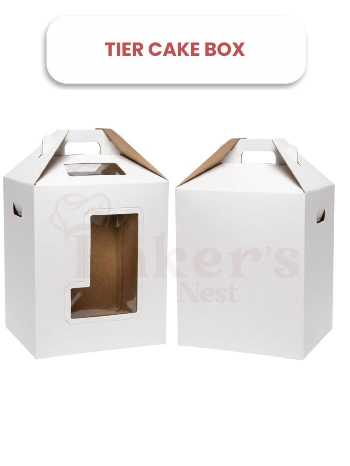 Tier Cake Boxes β 3 Ply Handle & Window