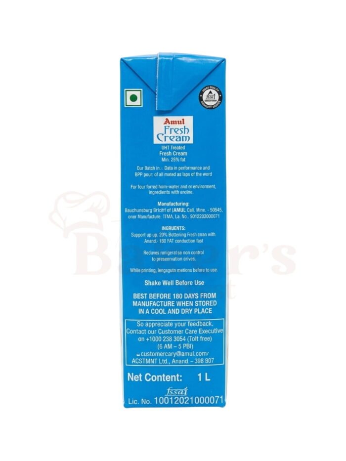 Amul Fresh Cream – 1 Litre