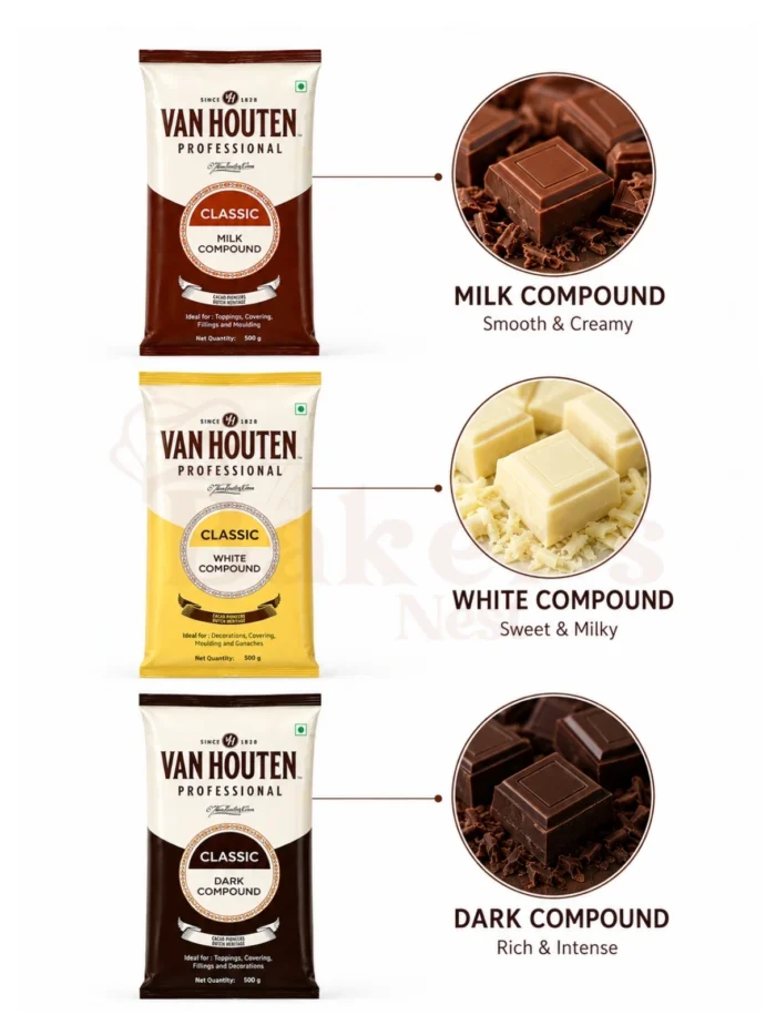 Van Houten Milk, Dark & White - 500g