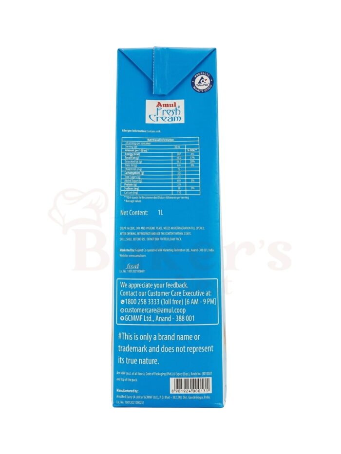 Amul Fresh Cream – 1 Litre