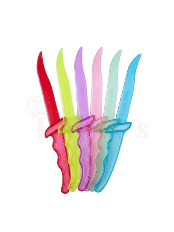 Cake Knives – Transparent, Multi Color & Wooden