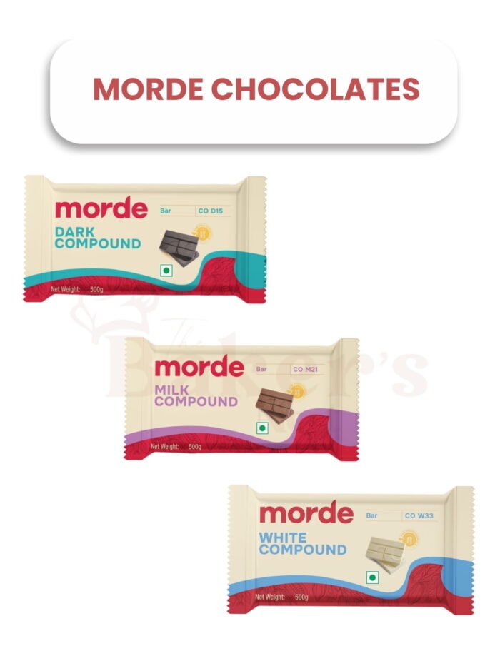 Morde’s Chocolate Compounds – Dark, White & Milk (500g)