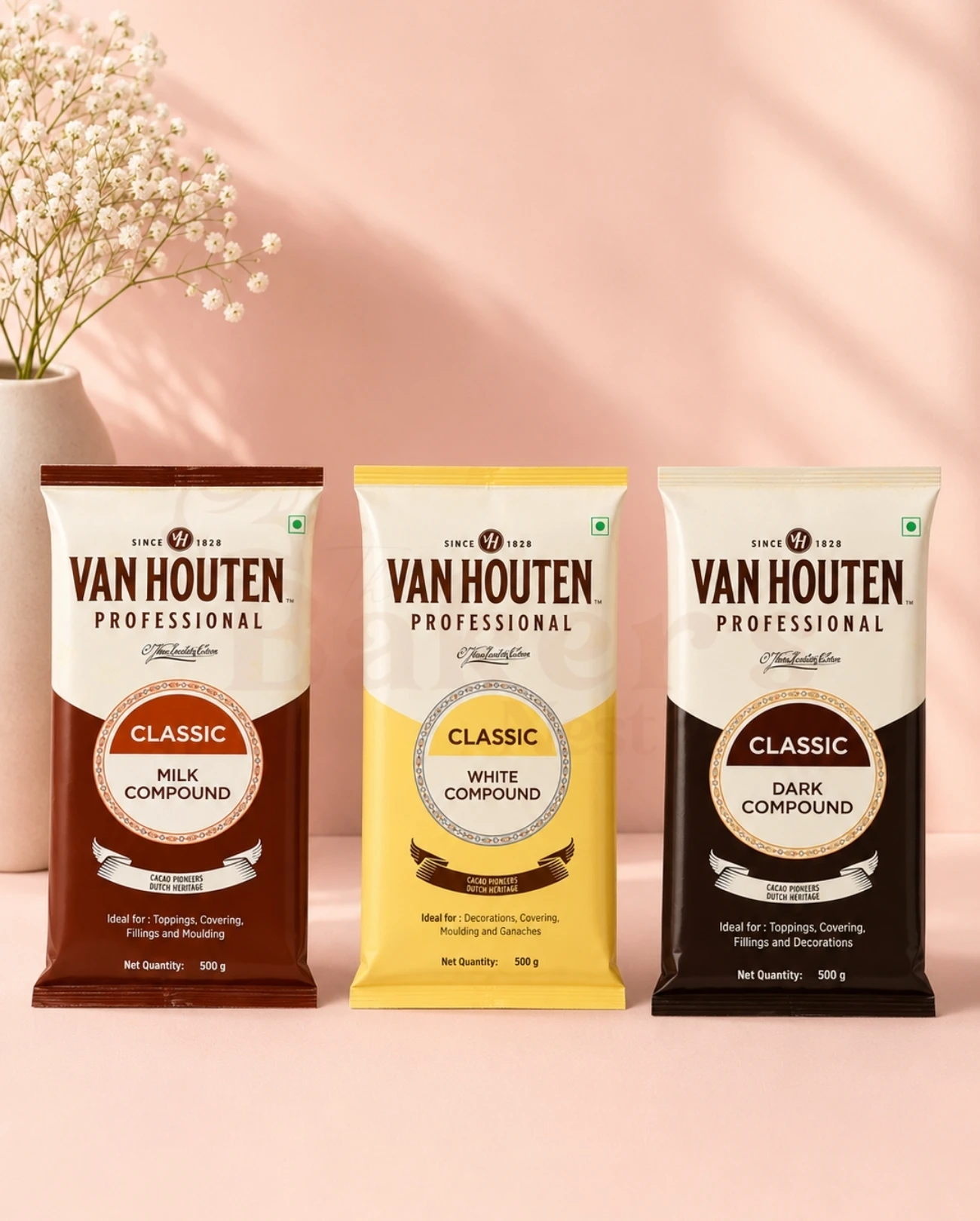Van Houten Milk, Dark & White - 500g