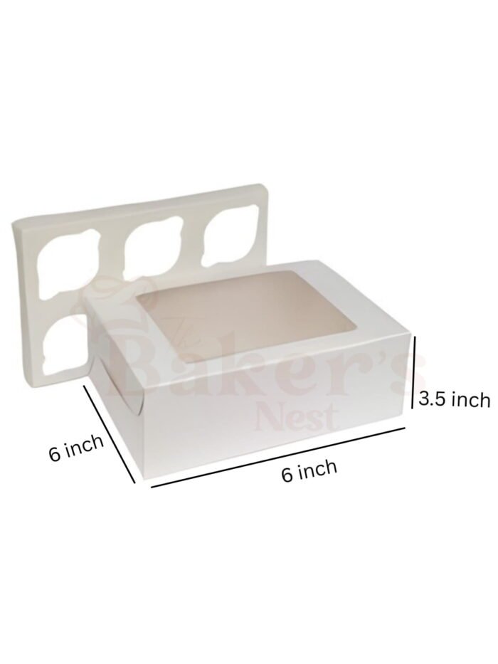 Cupcake Boxes – Window (4 Pc & 6 Pc)