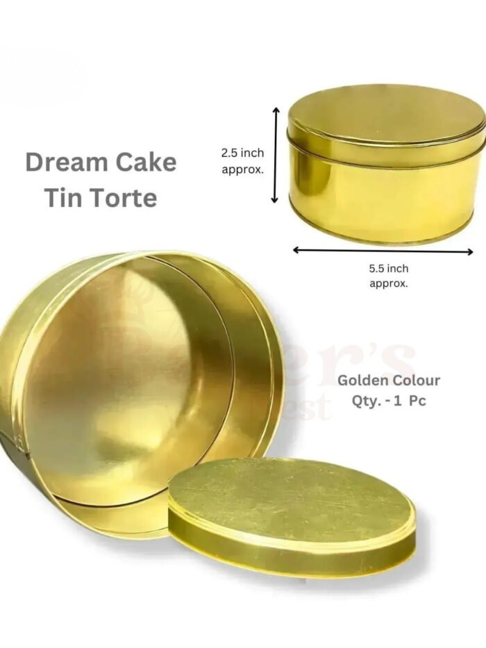 Dream Cake Tins – Gold (500gms)