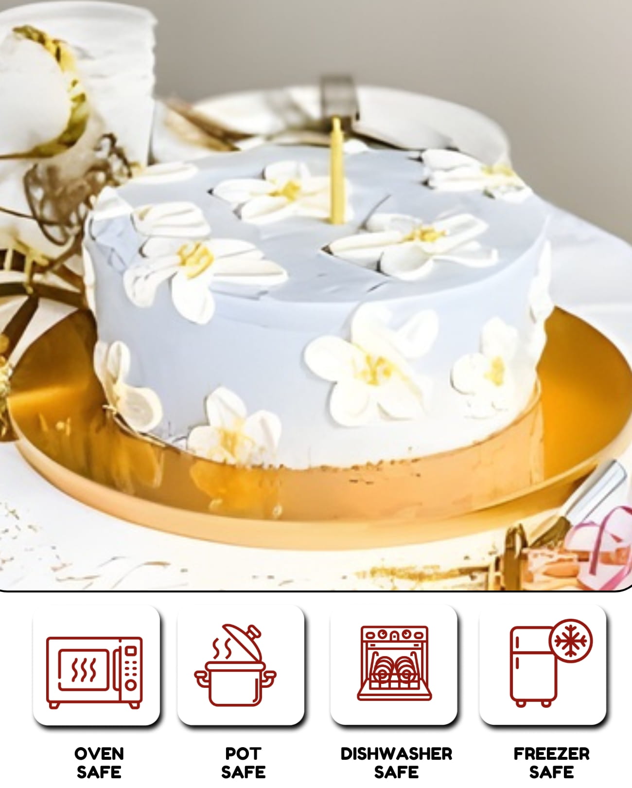 Cake Base Drum Boards – Round (10", 12", 14") - Image 5