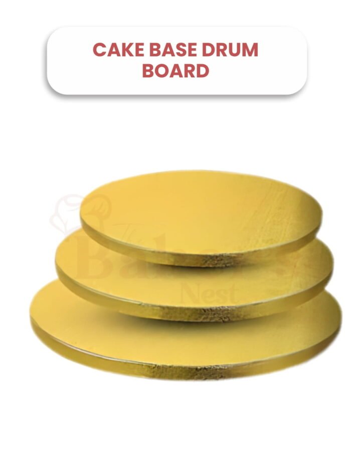 Cake Base Drum Boards – Round (10", 12", 14")