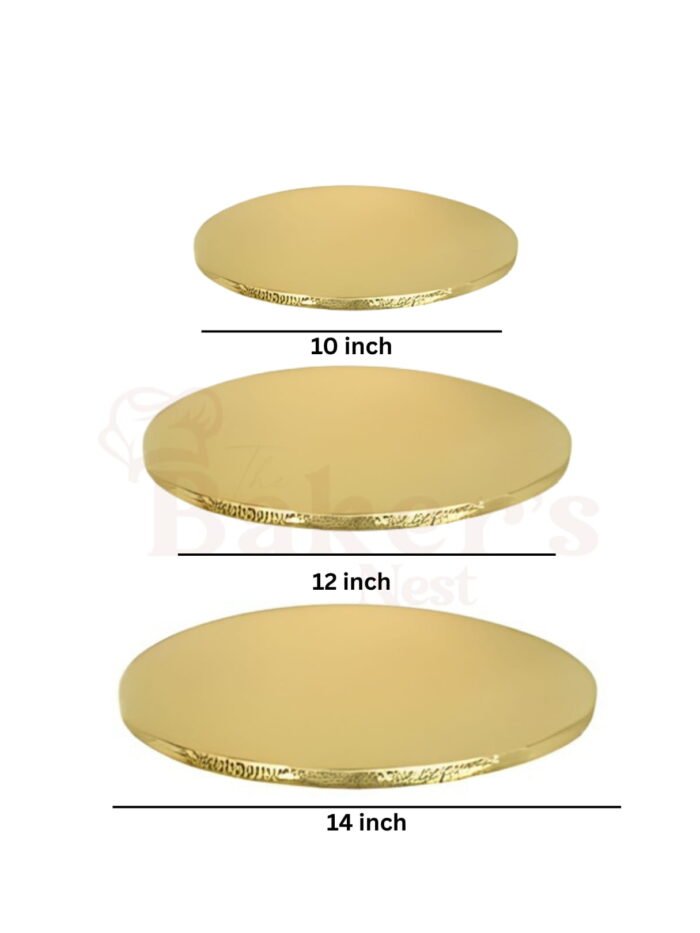Cake Base Drum Boards – Round (10", 12", 14")