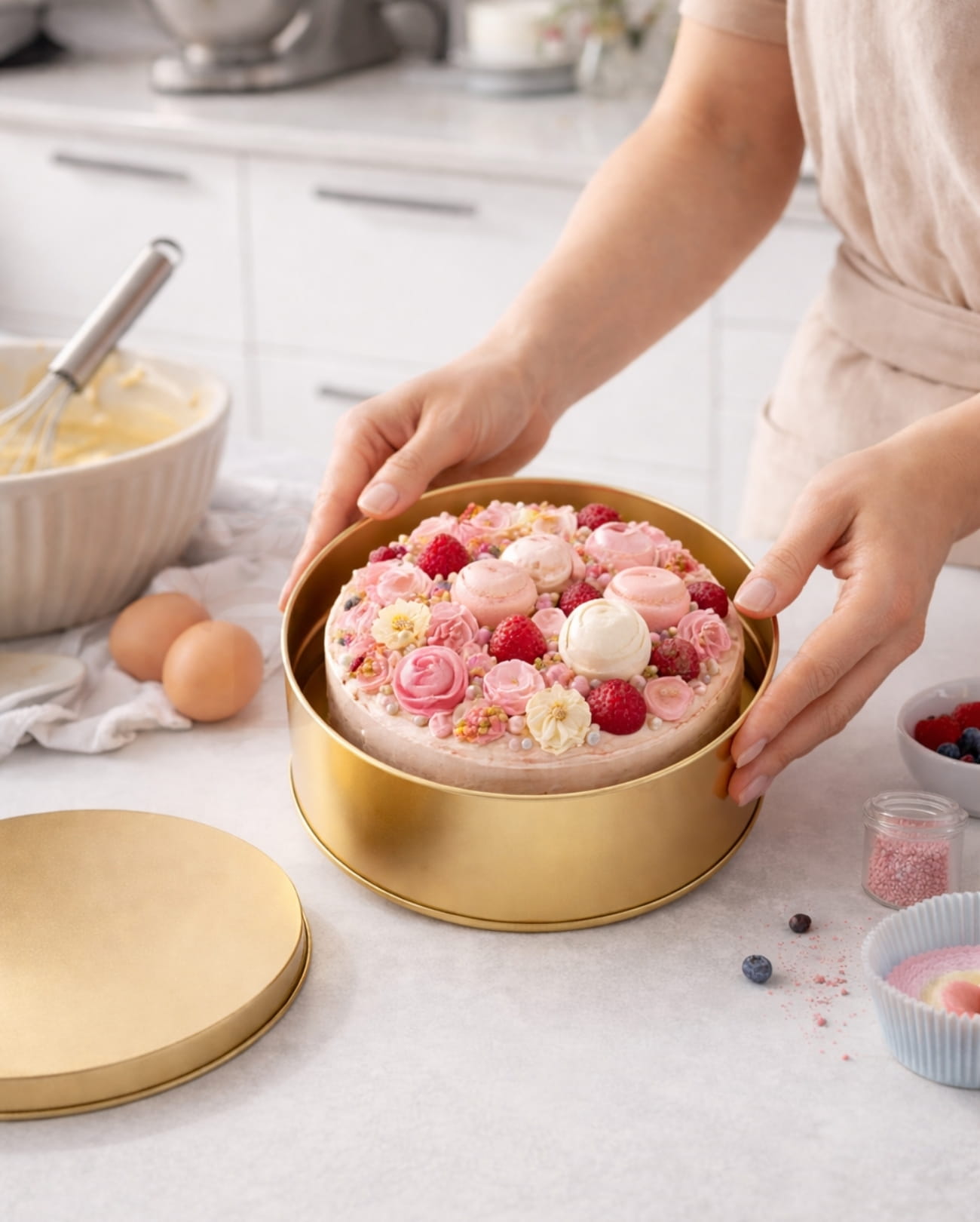 Dream Cake Tins – Gold (500gms)