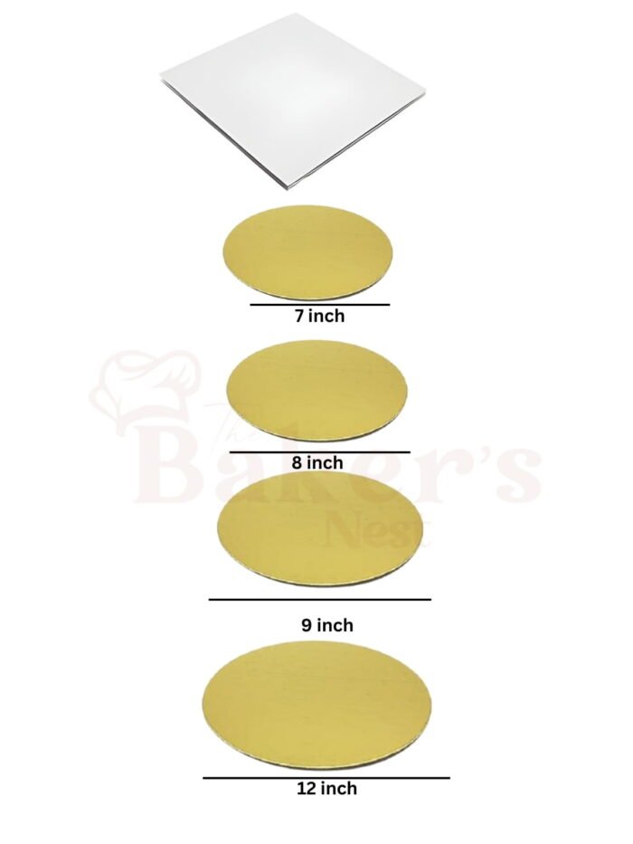 MDF Bases – White Square & Gold Circle