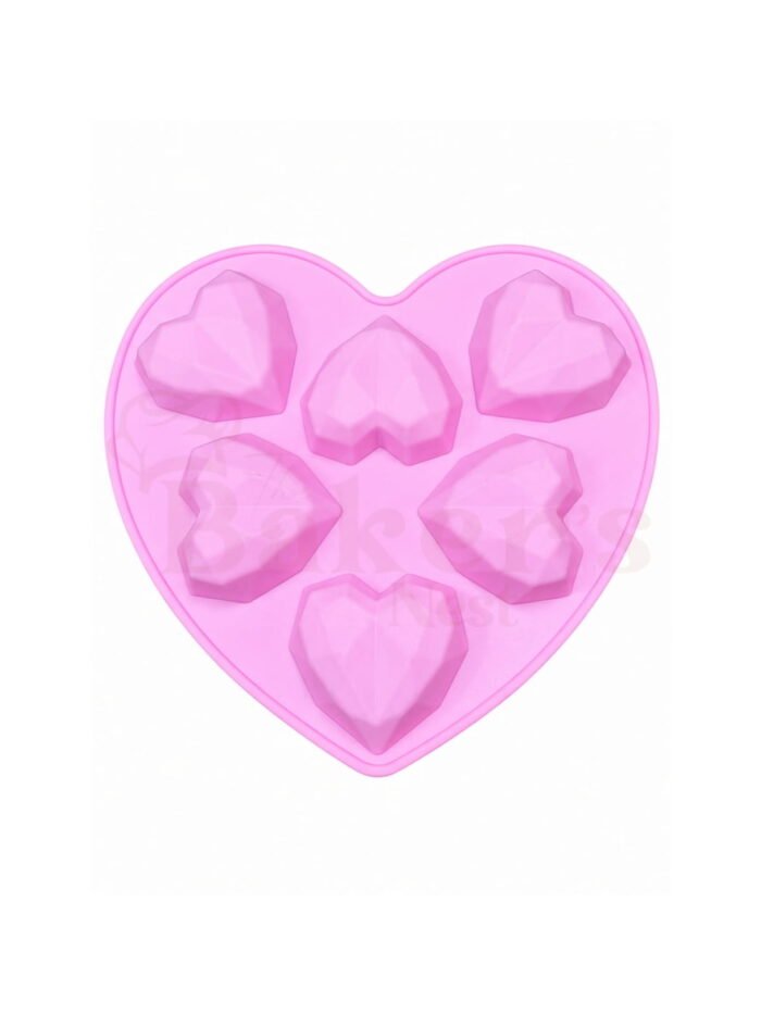 Multi & Diamond Heart Silicone Mould