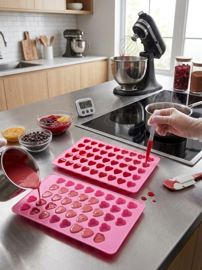 Heart Silicone Mould (Mini, Medium & Mini)