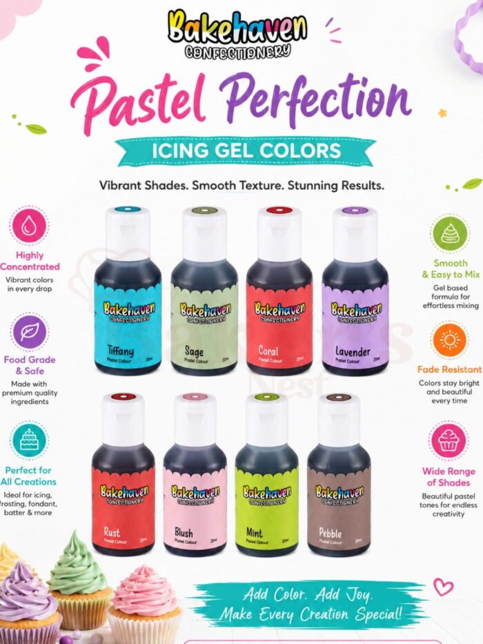 Bake Heaven Pastel Colors – Assorted Shades