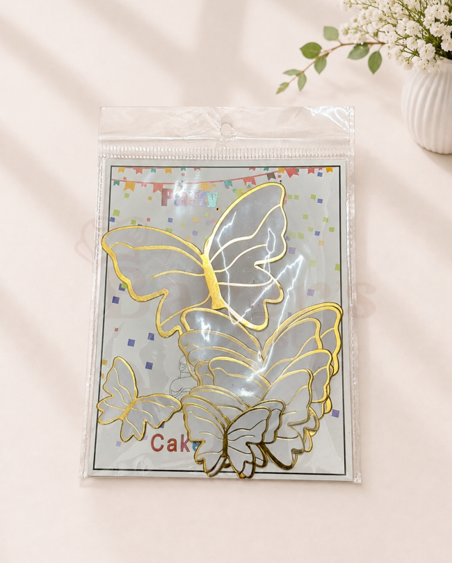 Pastel Butterflies Toppers BN 3 - 10 pc