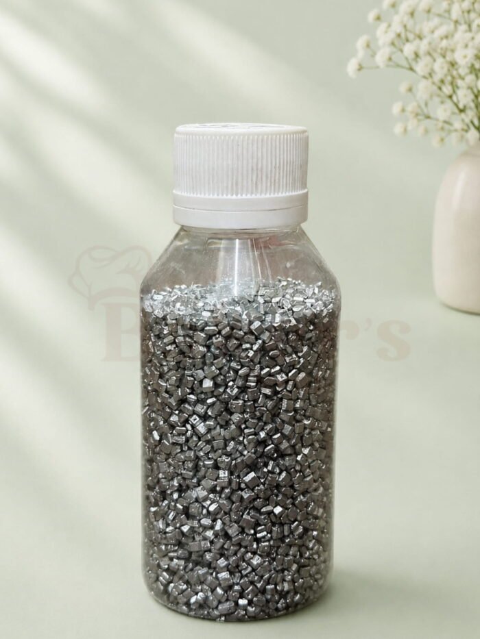 Crystal Silver Sprinkles - 100 gram
