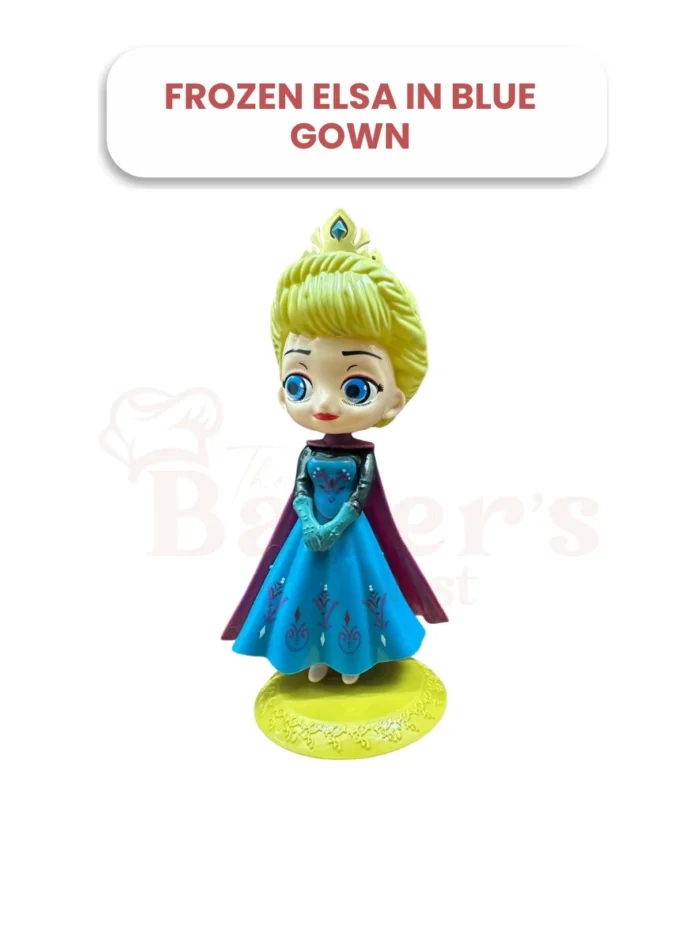 Frozen Elsa Blue Gown Cake Topper