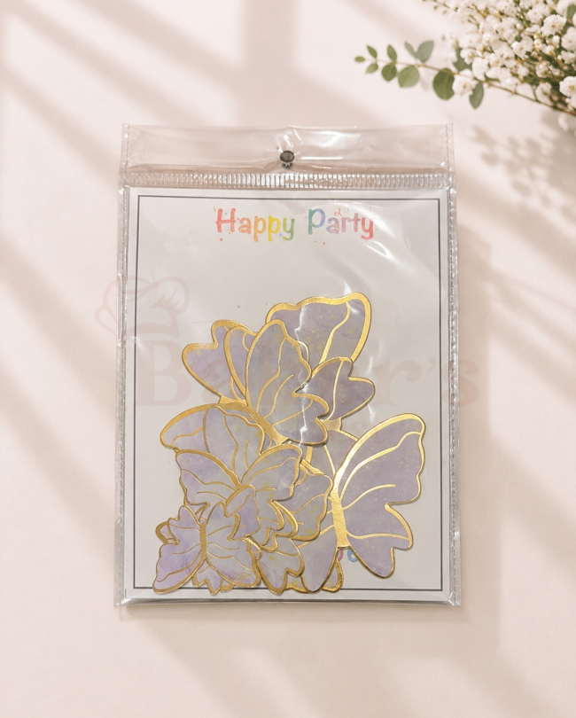 Pastel Butterflies Toppers BN 4 - 10 pc