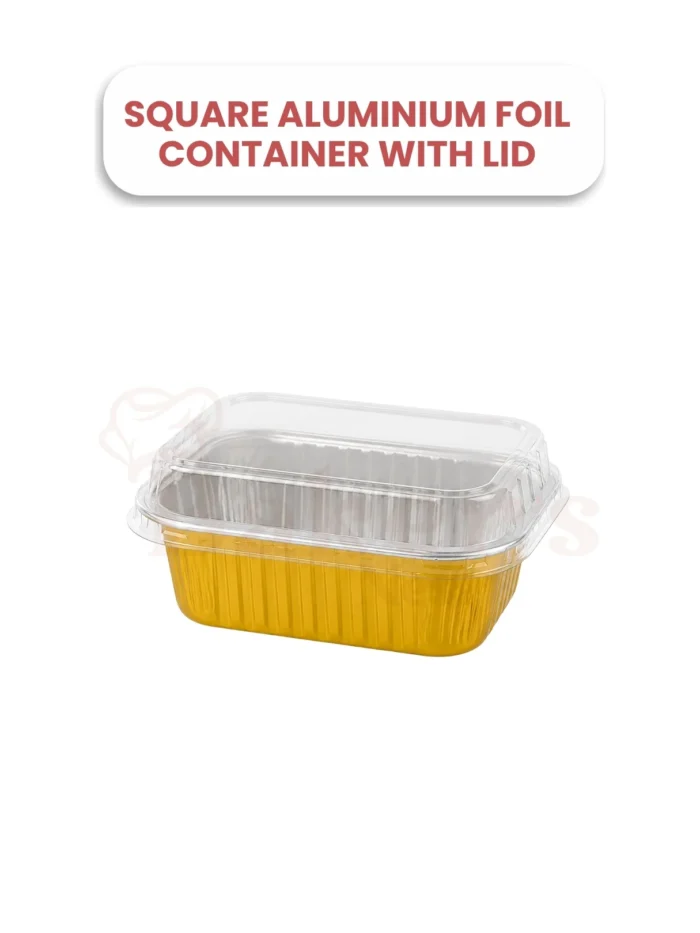 Square Foil Container – Pack of 10 Pcs