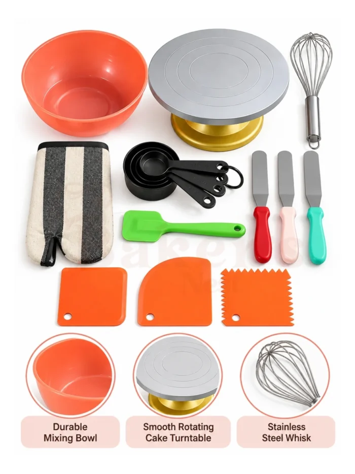 Beginners Baking Kit Combo – 8 Essential Tools