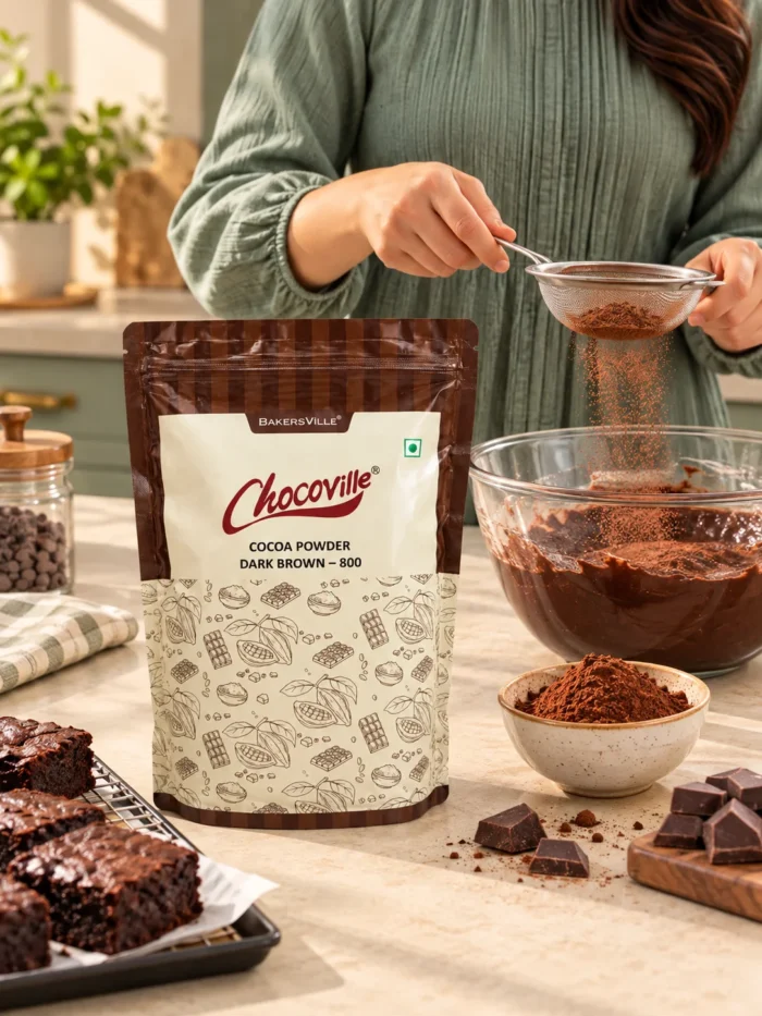 Bakersville Dark Brown Coco powder 800 - 1 Kg