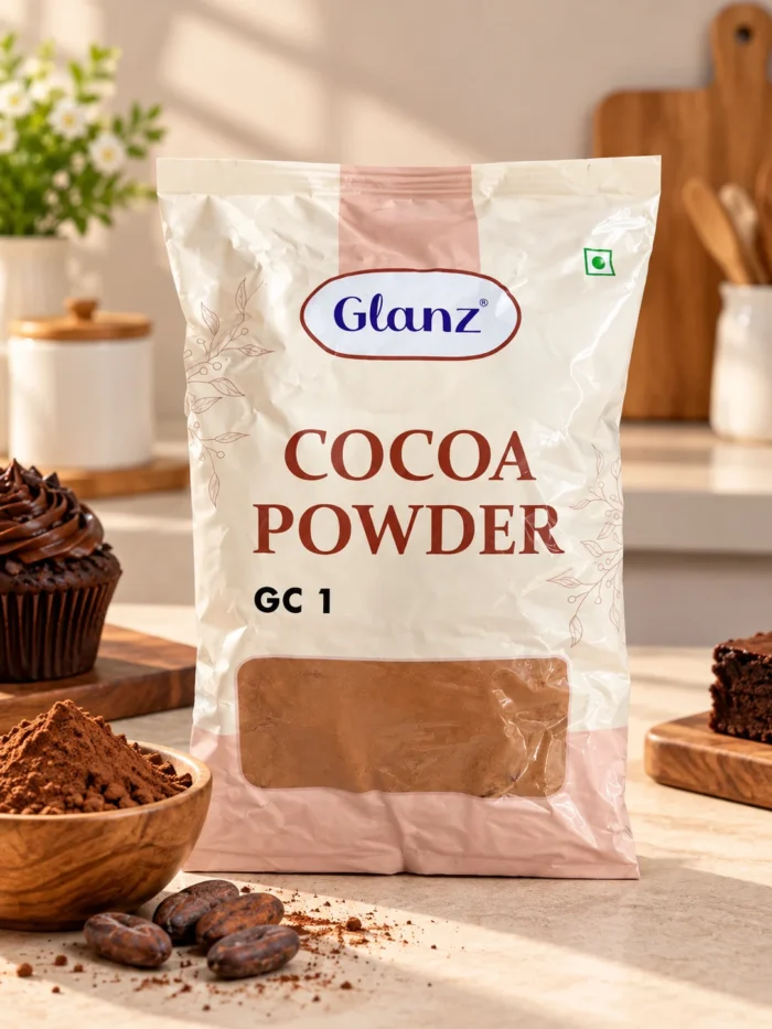 Glanz Natural brown Coco Powder 1 Kg ( Bakersville)