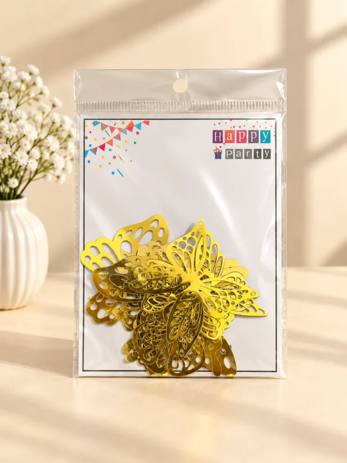 Gold Butterfly Toppers BN 5 -10 pc