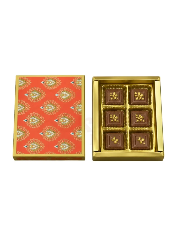6 Cavity Chocolate Boxes – Assorted Designs