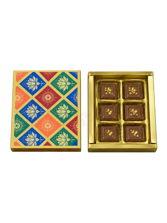 6 Cavity Chocolate Boxes – Assorted Designs