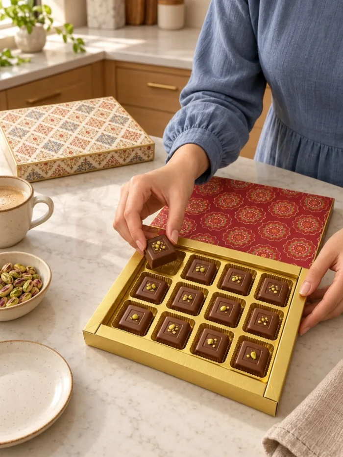 12 Cavity Chocolate Boxes – Assorted Designs