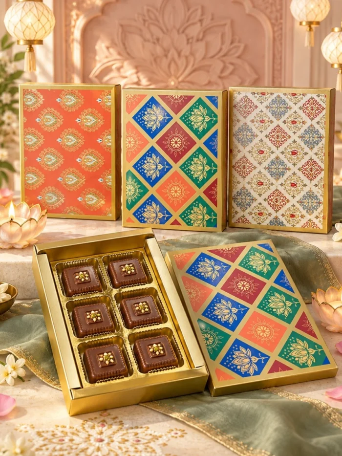 6 Cavity Chocolate Boxes – Assorted Designs