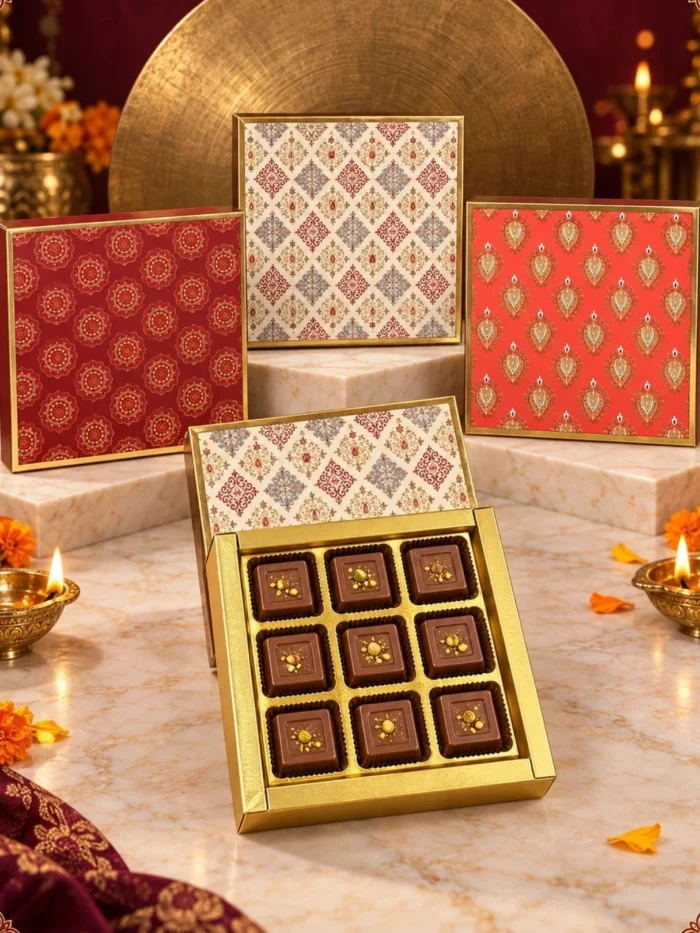 9 Cavity Chocolate Boxes – Assorted Designs