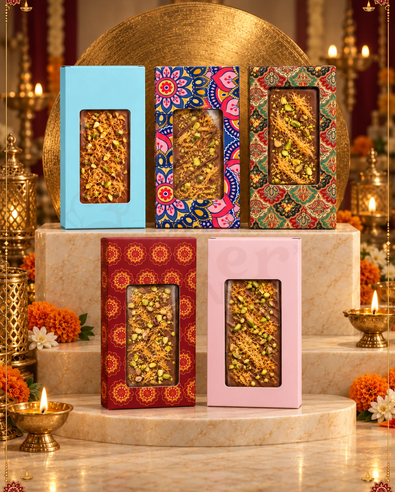 Kunafa Chocolate Boxes β Assorted Designs