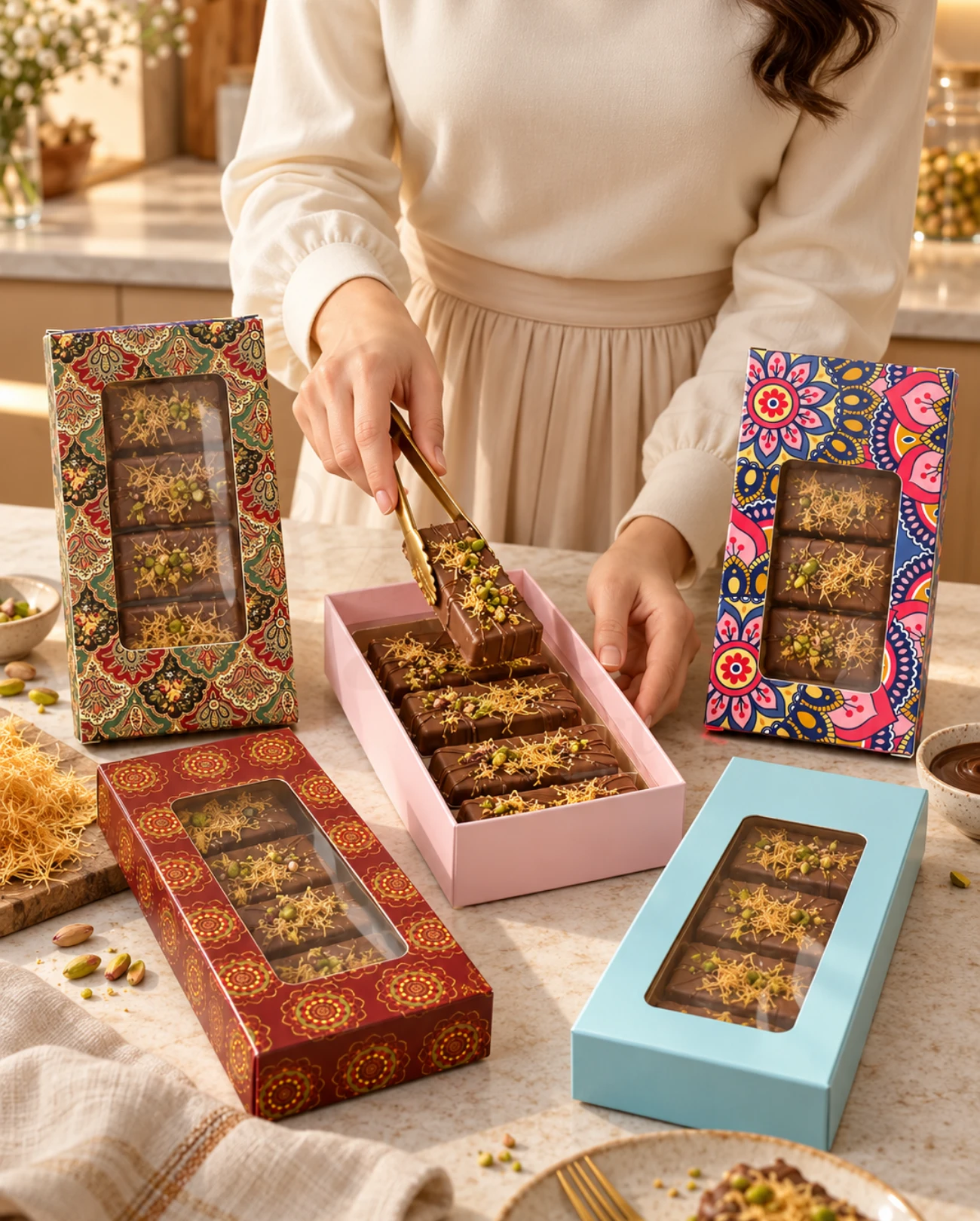 Kunafa Chocolate Boxes β Assorted Designs - Image 8