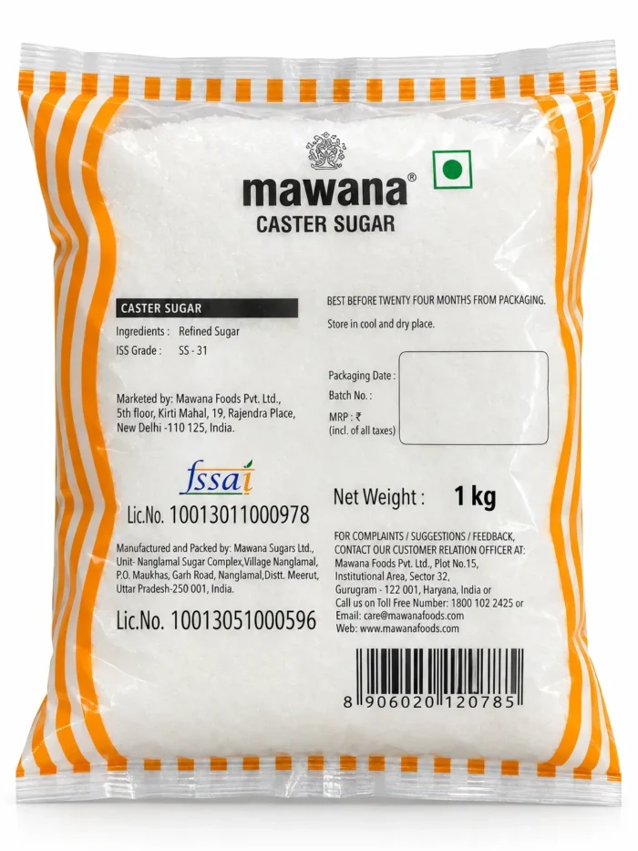 Mawana Castor Sugar - 1 Kg /Baking Sugar