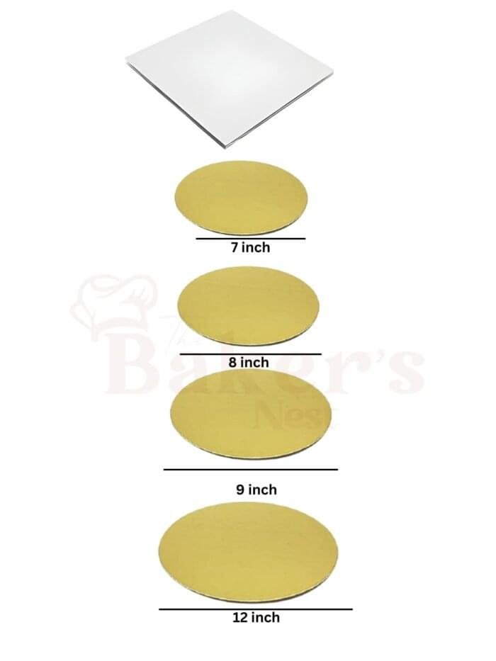 MDF Bases – White Square & Gold Circle